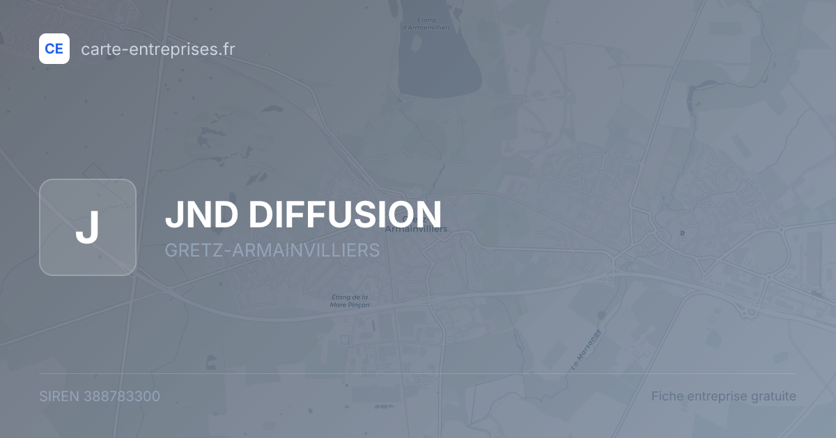 JND DIFFUSION — 388783300 — fiche entreprise