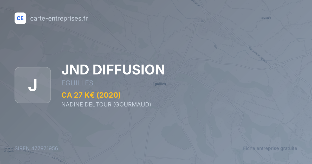 JND DIFFUSION — 477971956 — fiche entreprise