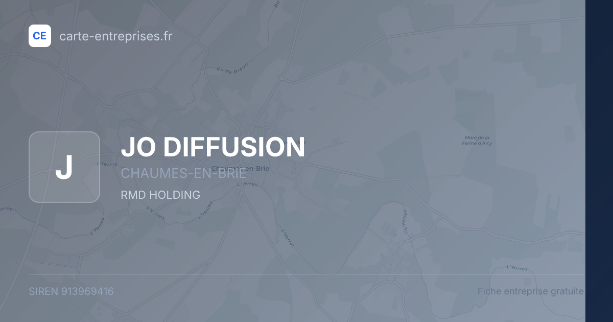 JO DIFFUSION — 913969416 — fiche entreprise