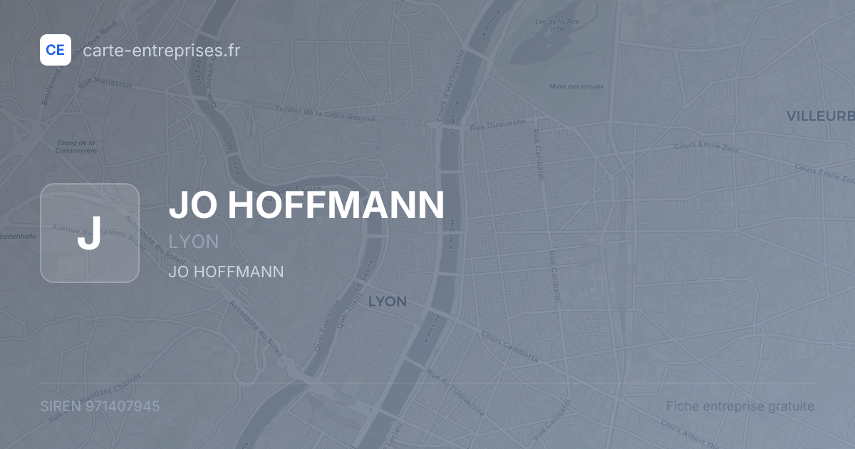 JO HOFFMANN — 971407945 — fiche entreprise