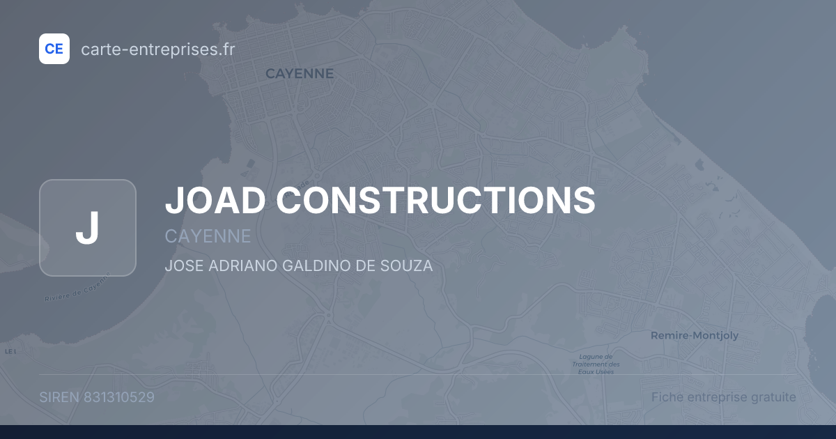 JOAD CONSTRUCTIONS — 831310529 — fiche entreprise