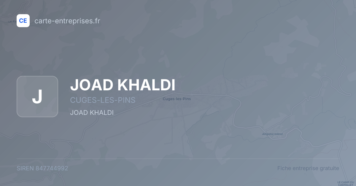 JOAD KHALDI — 847744992 — fiche entreprise