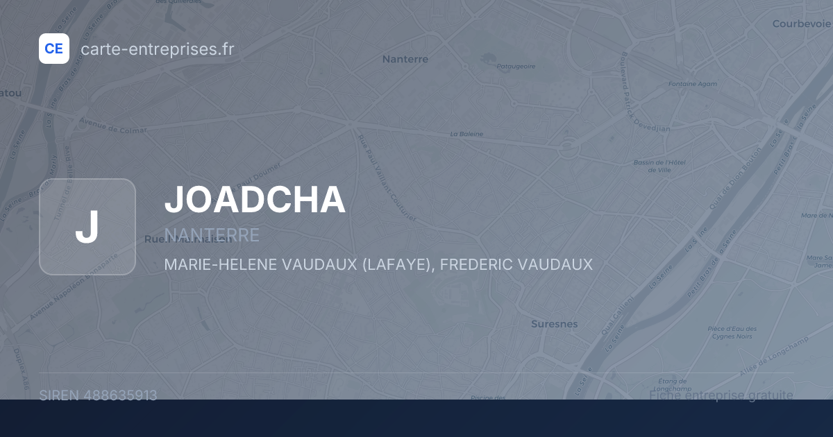 JOADCHA — 488635913 — fiche entreprise