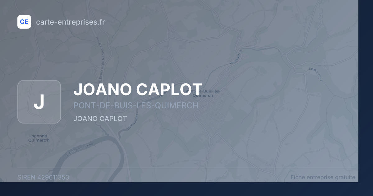 JOANO CAPLOT — 429611353 — fiche entreprise