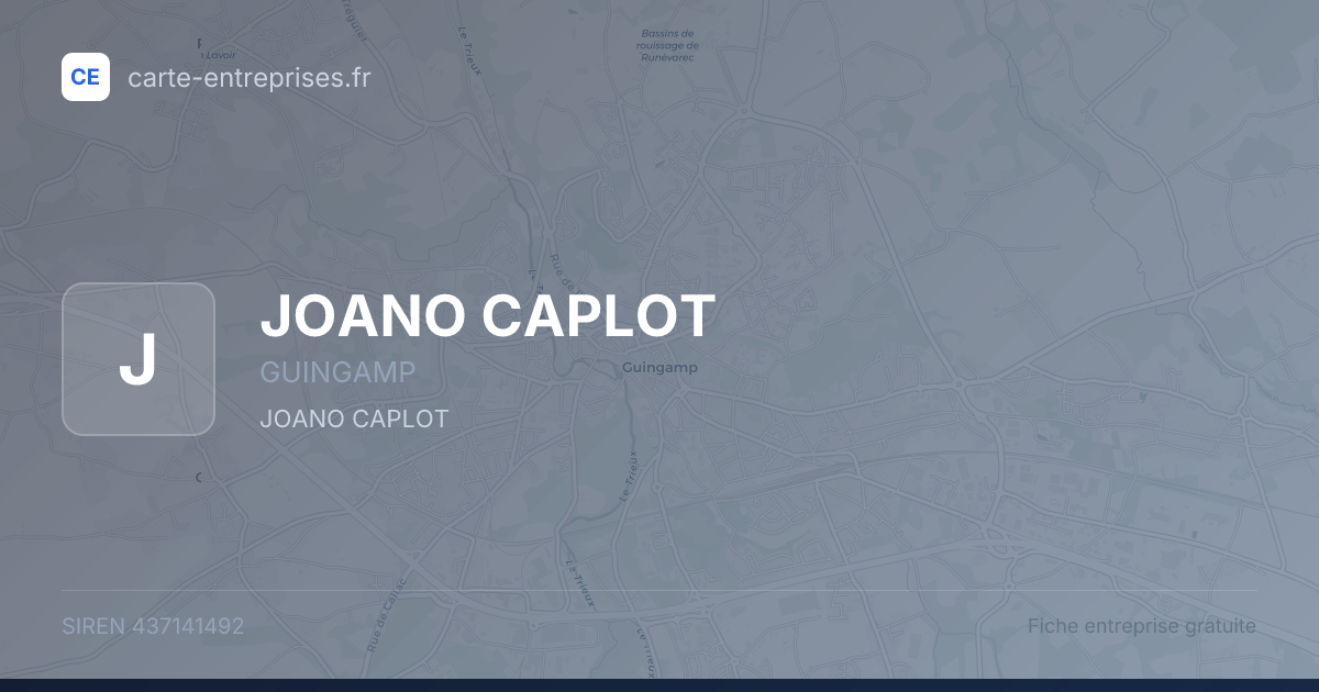 JOANO CAPLOT — 437141492 — fiche entreprise