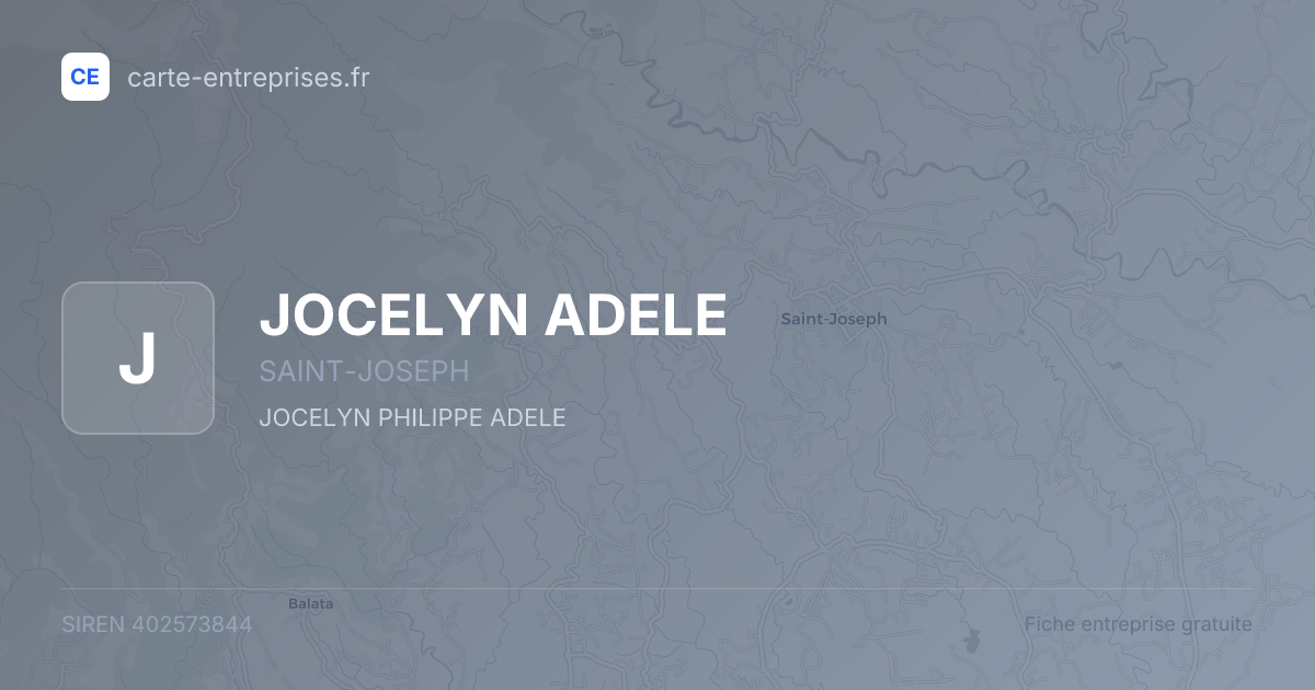 JOCELYN ADELE — 402573844 — fiche entreprise