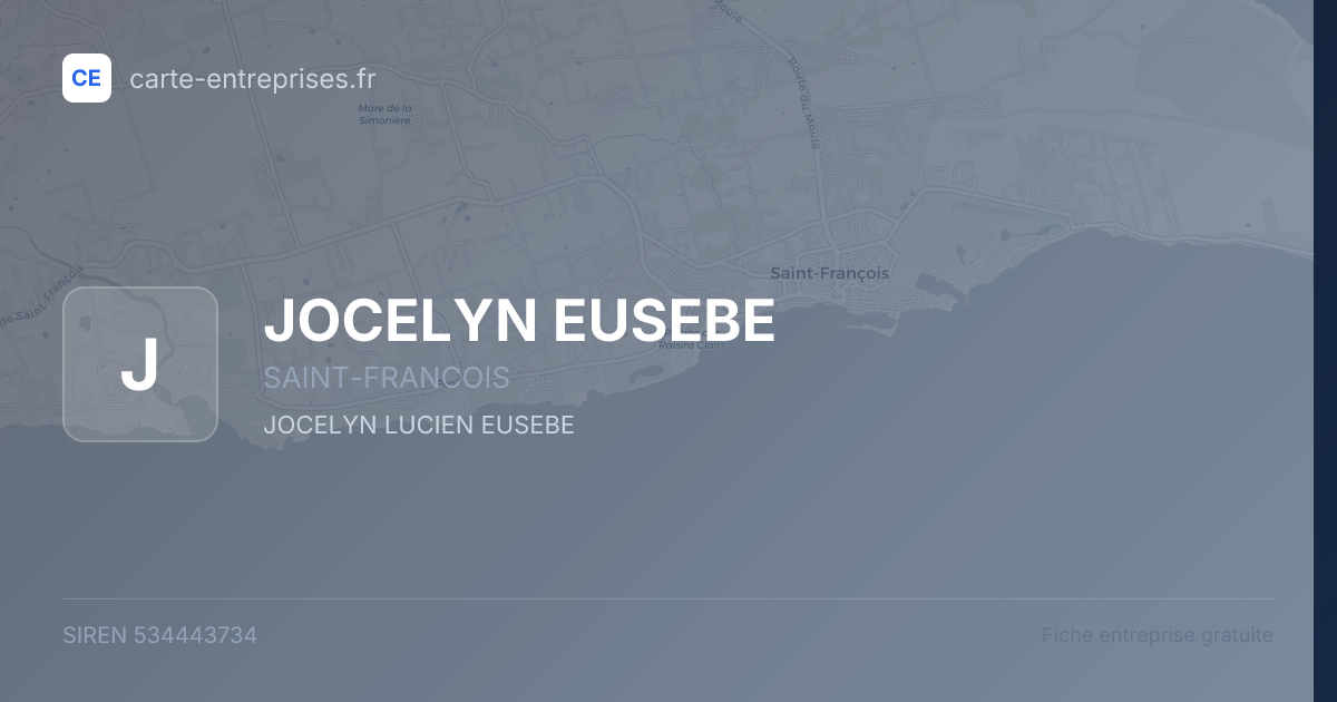 JOCELYN EUSEBE — 534443734 — fiche entreprise