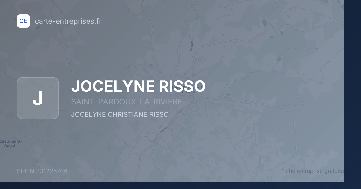 JOCELYNE RISSO — 331225706 — fiche entreprise