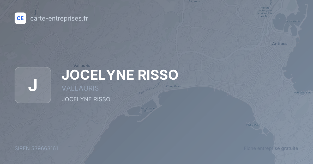 JOCELYNE RISSO — 539663161 — fiche entreprise