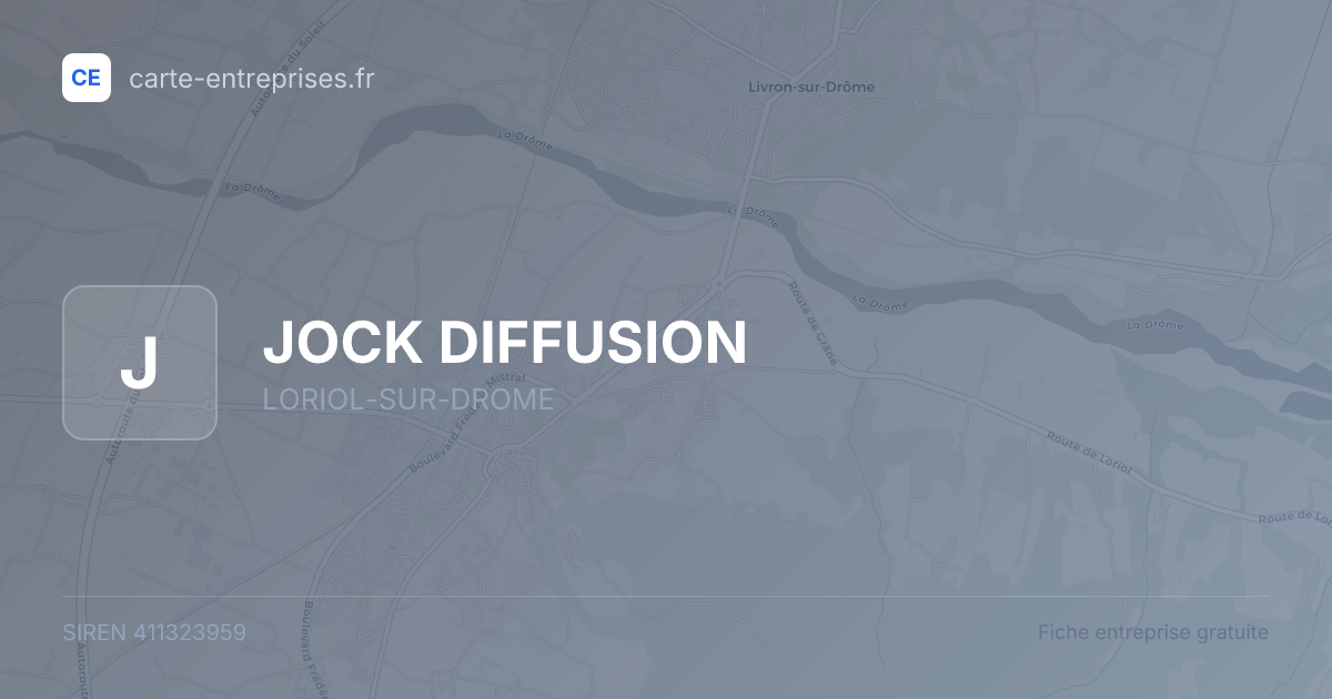 JOCK DIFFUSION — 411323959 — fiche entreprise