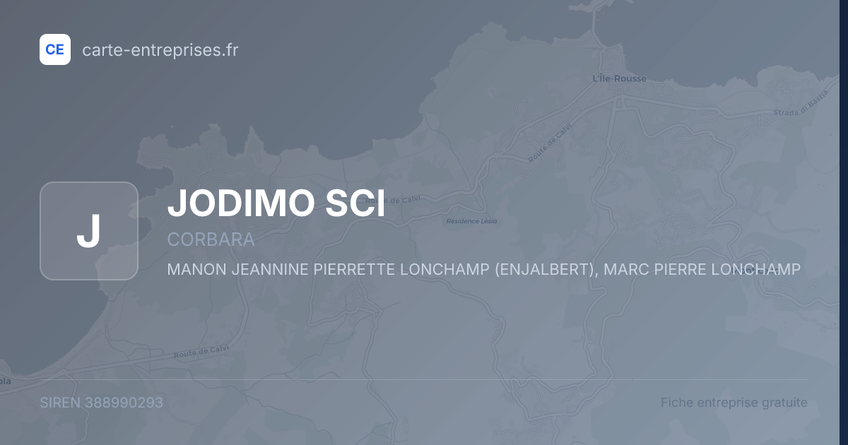 JODIMO SCI — 388990293 — fiche entreprise
