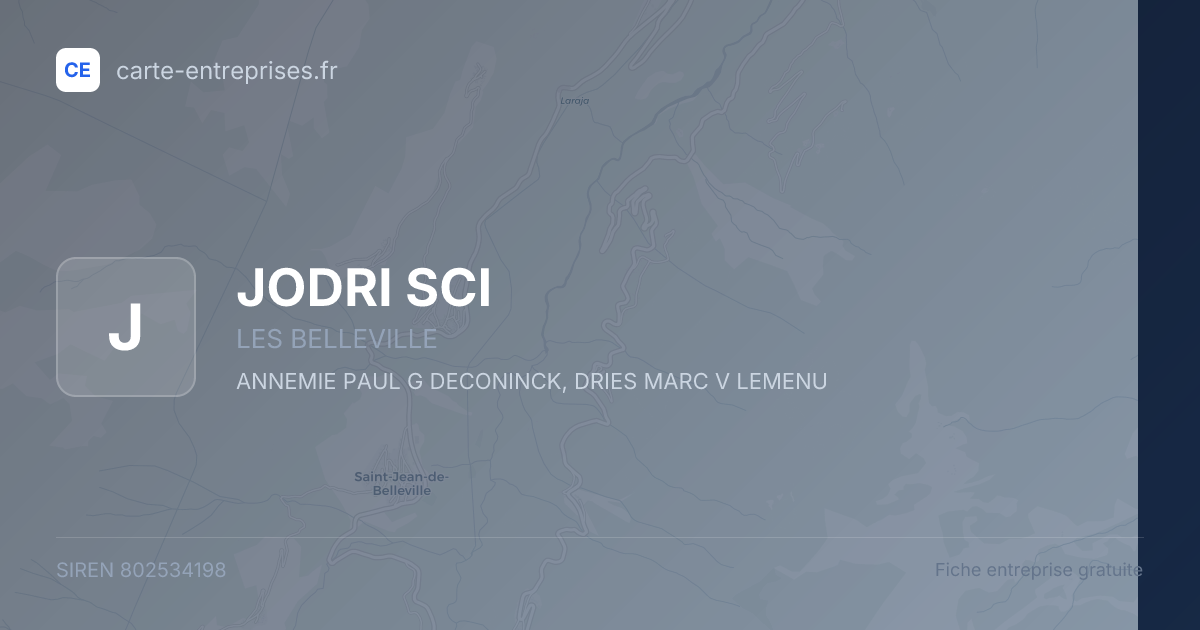 JODRI SCI — 802534198 — fiche entreprise