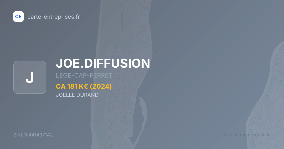 JOE.DIFFUSION — 441437142 — fiche entreprise