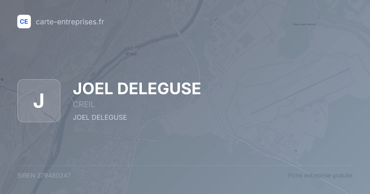 JOEL DELEGUSE — 379480247 — fiche entreprise