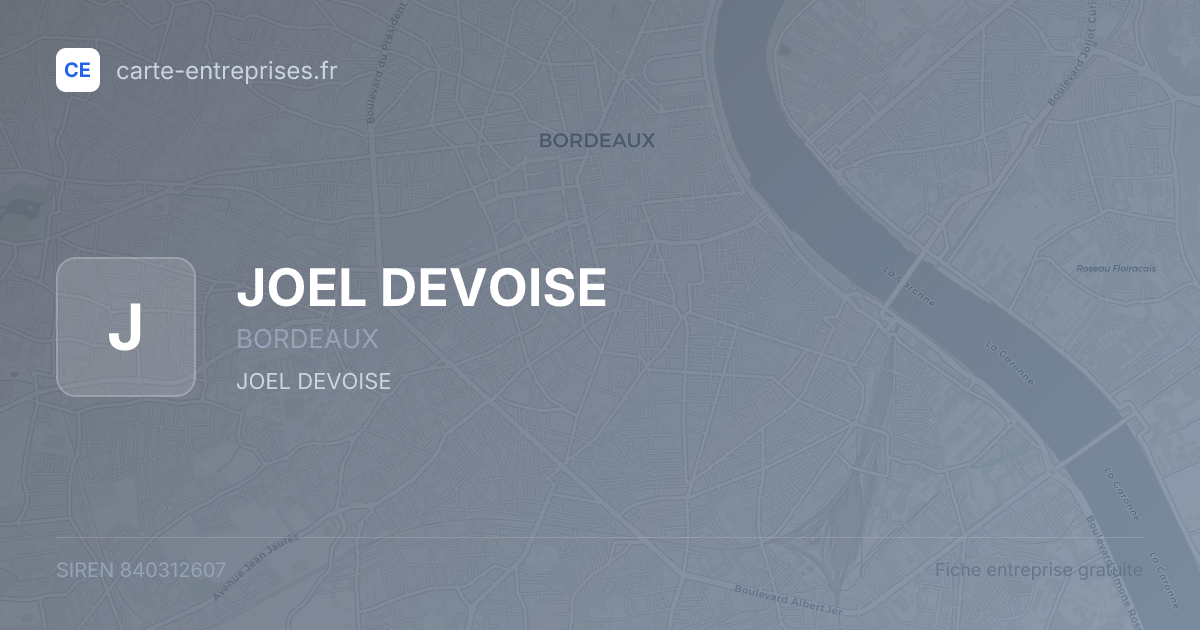 JOEL DEVOISE — 840312607 — fiche entreprise