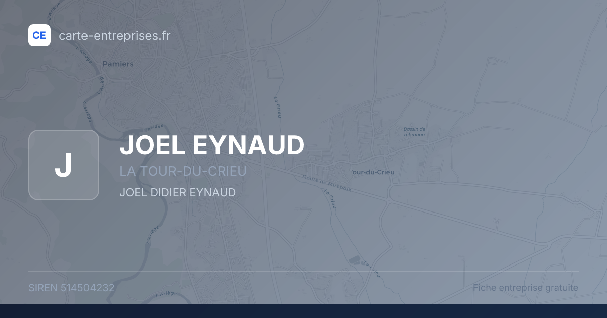 JOEL EYNAUD — 514504232 — fiche entreprise