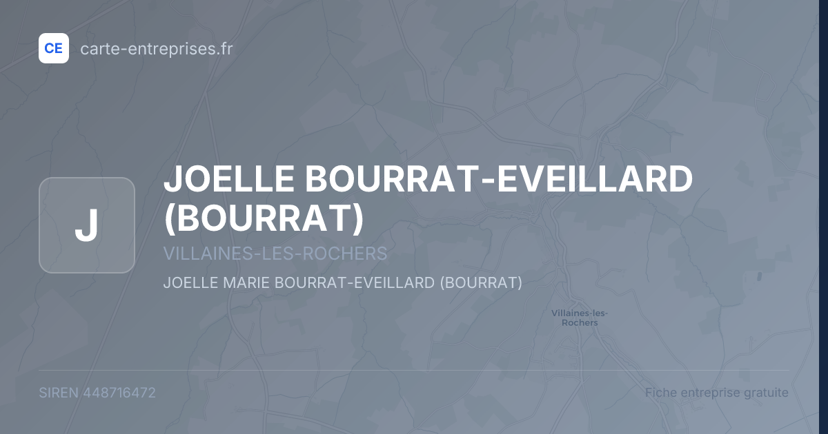 JOELLE BOURRAT-EVEILLARD (BOURRAT) — 448716472 — fiche entreprise