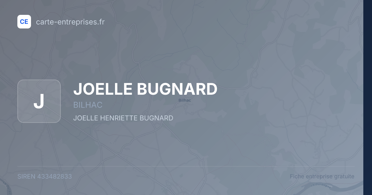 JOELLE BUGNARD — 433482833 — fiche entreprise