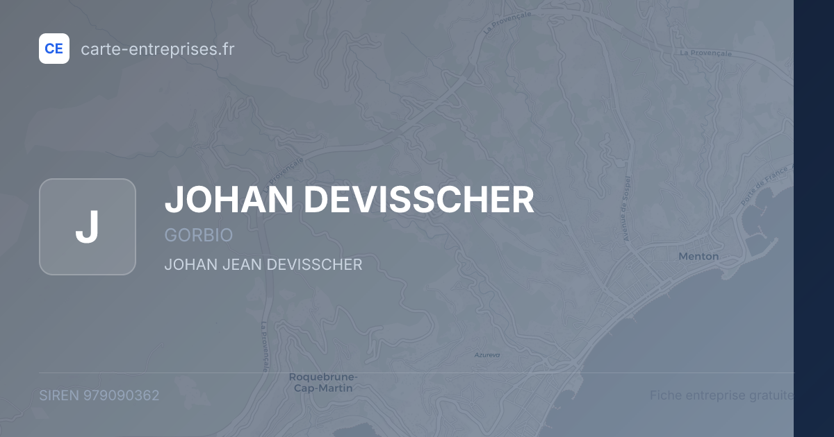 JOHAN DEVISSCHER — 979090362 — fiche entreprise