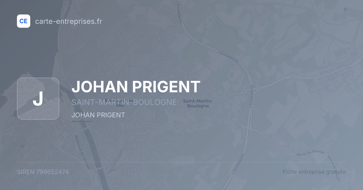 JOHAN PRIGENT — 799652474 — fiche entreprise