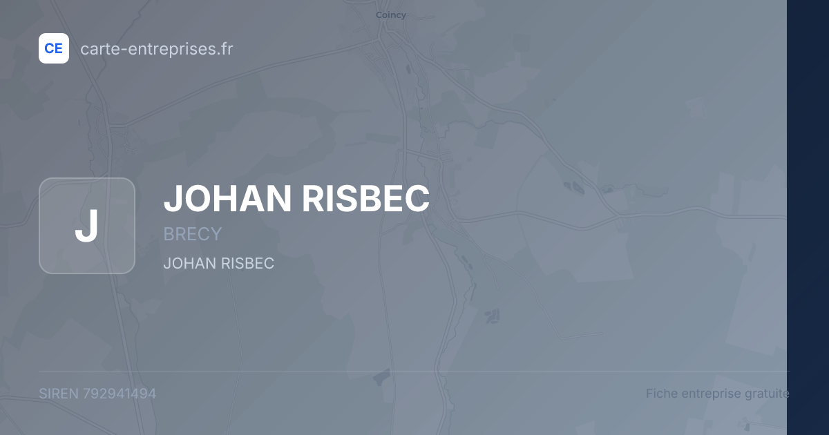 JOHAN RISBEC — 792941494 — fiche entreprise