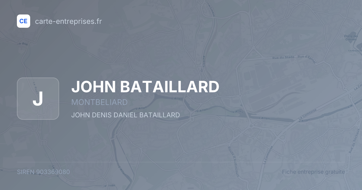 JOHN BATAILLARD — 903369080 — fiche entreprise