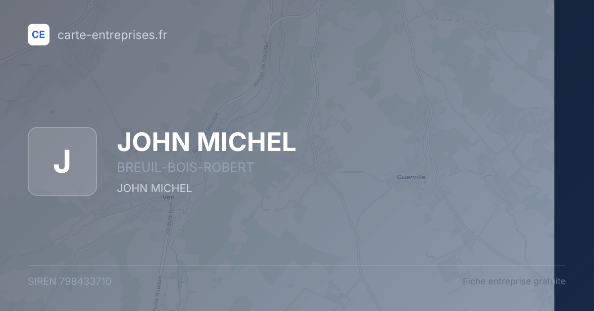 JOHN MICHEL — 798433710 — fiche entreprise