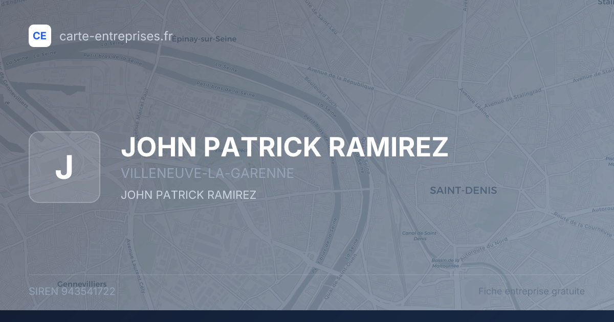 JOHN PATRICK RAMIREZ — 943541722 — fiche entreprise