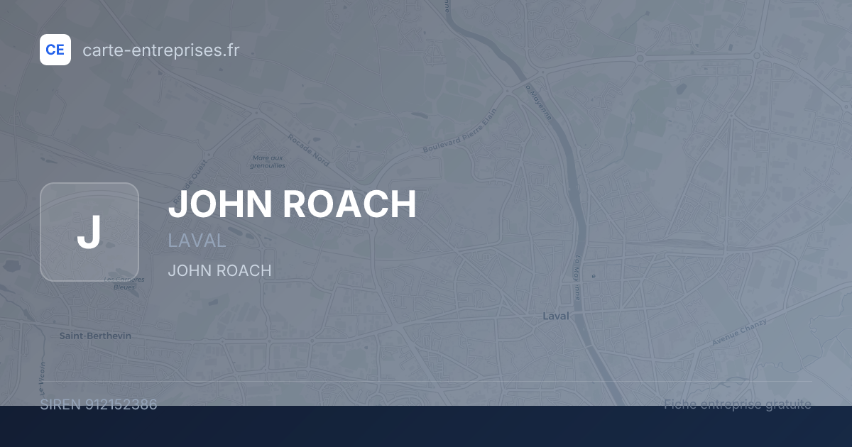 JOHN ROACH — 912152386 — fiche entreprise