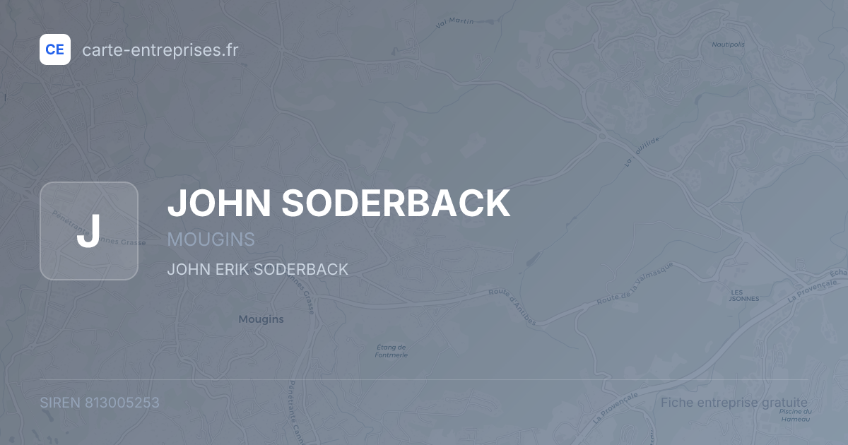 JOHN SODERBACK — 813005253 — fiche entreprise