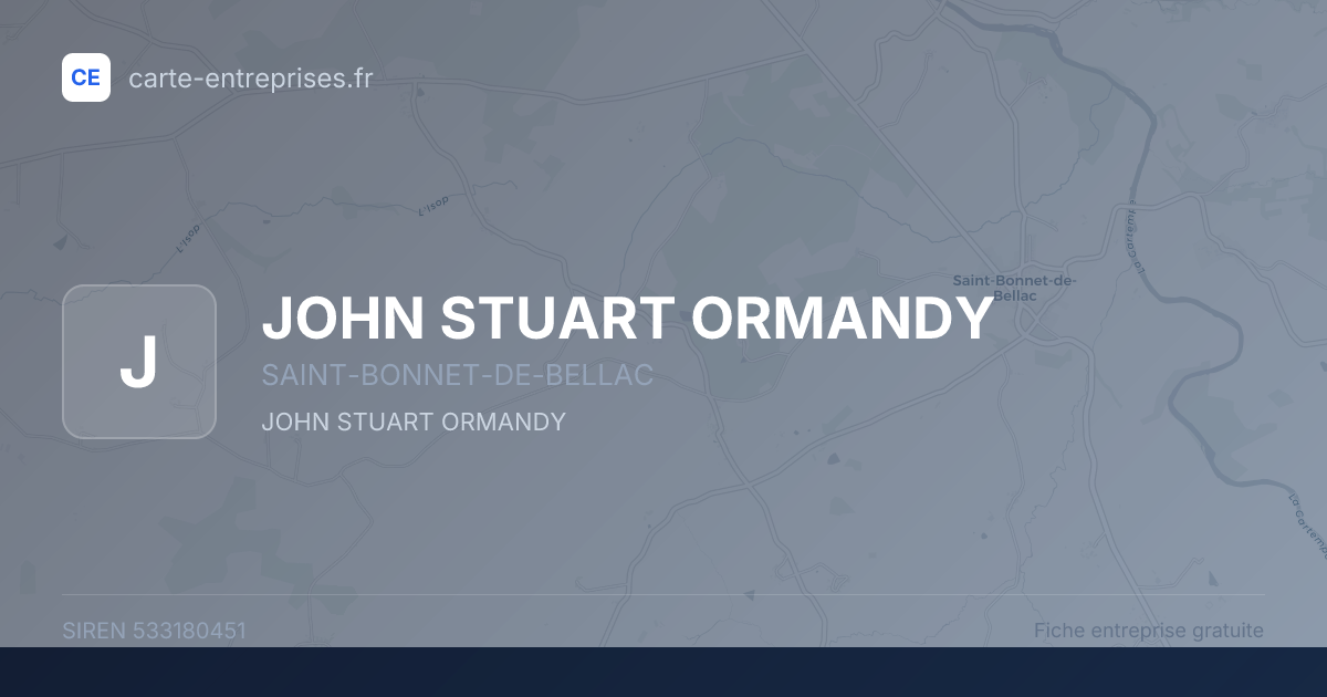 JOHN STUART ORMANDY — 533180451 — fiche entreprise