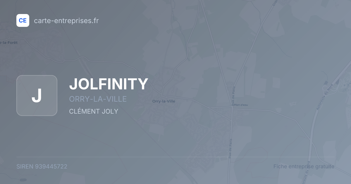 JOLFINITY — 939445722 — fiche entreprise
