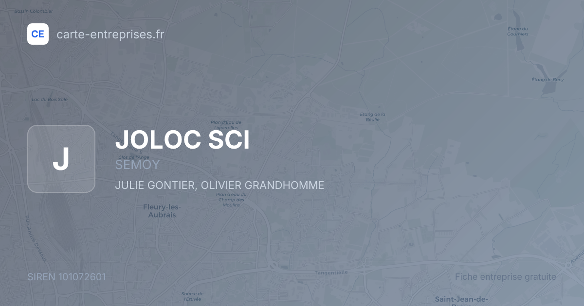 JOLOC SCI — 101072601 — fiche entreprise