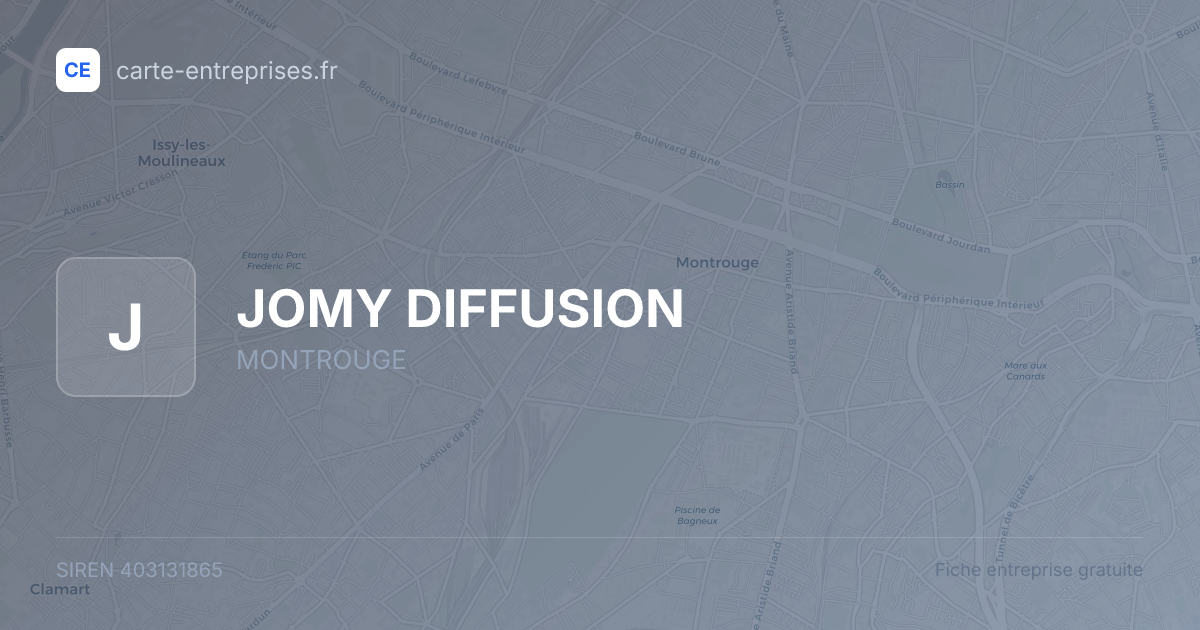 JOMY DIFFUSION — 403131865 — fiche entreprise