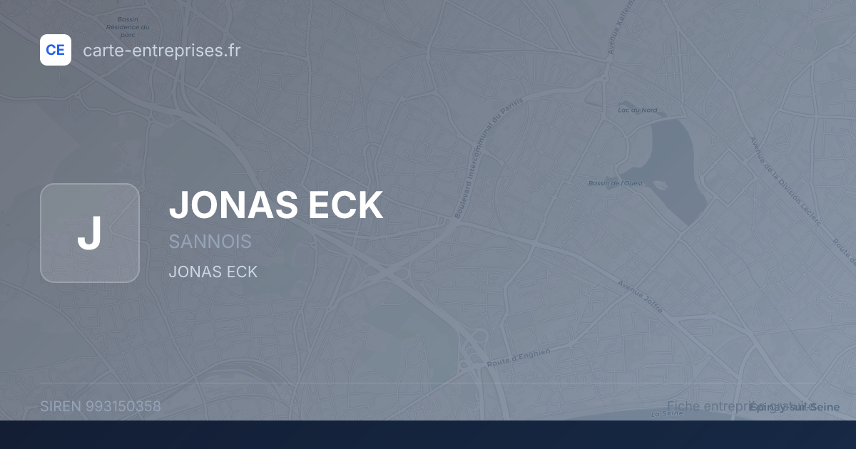 JONAS ECK — 993150358 — fiche entreprise