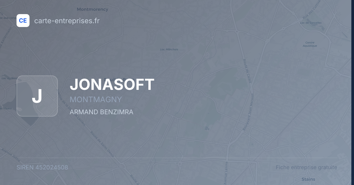 JONASOFT — 452024508 — fiche entreprise