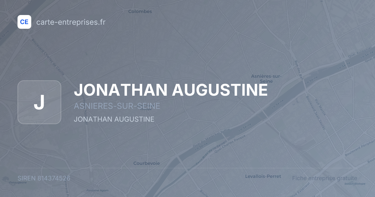 JONATHAN AUGUSTINE — 814374526 — fiche entreprise