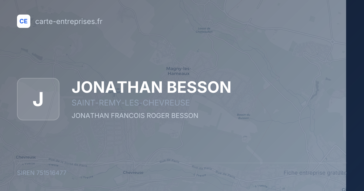 JONATHAN BESSON — 751516477 — fiche entreprise