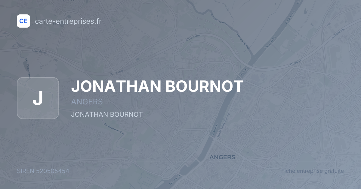 JONATHAN BOURNOT — 520505454 — fiche entreprise
