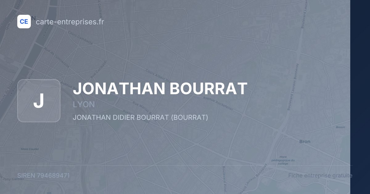 JONATHAN BOURRAT — 794689471 — fiche entreprise