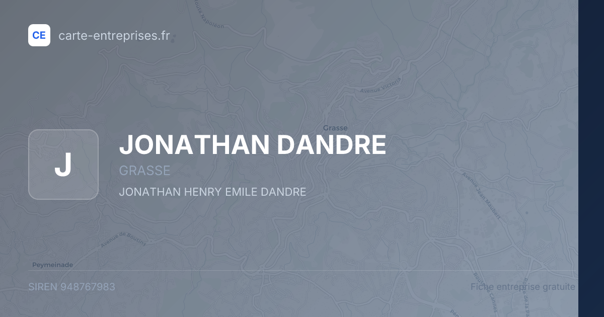 JONATHAN DANDRE — 948767983 — fiche entreprise