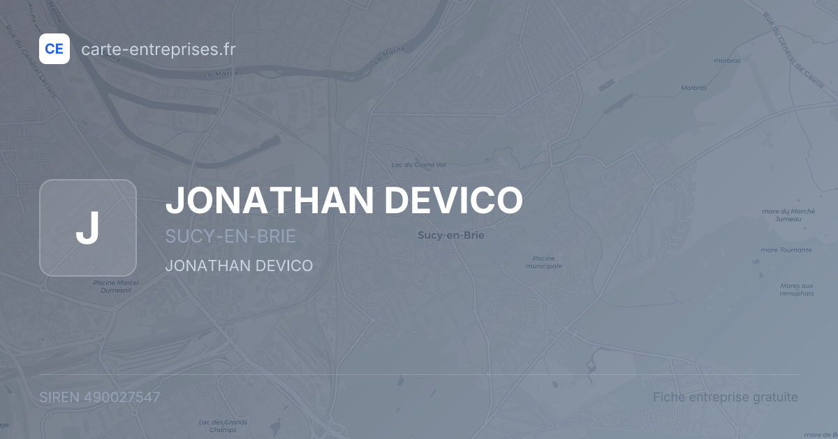 JONATHAN DEVICO — 490027547 — fiche entreprise