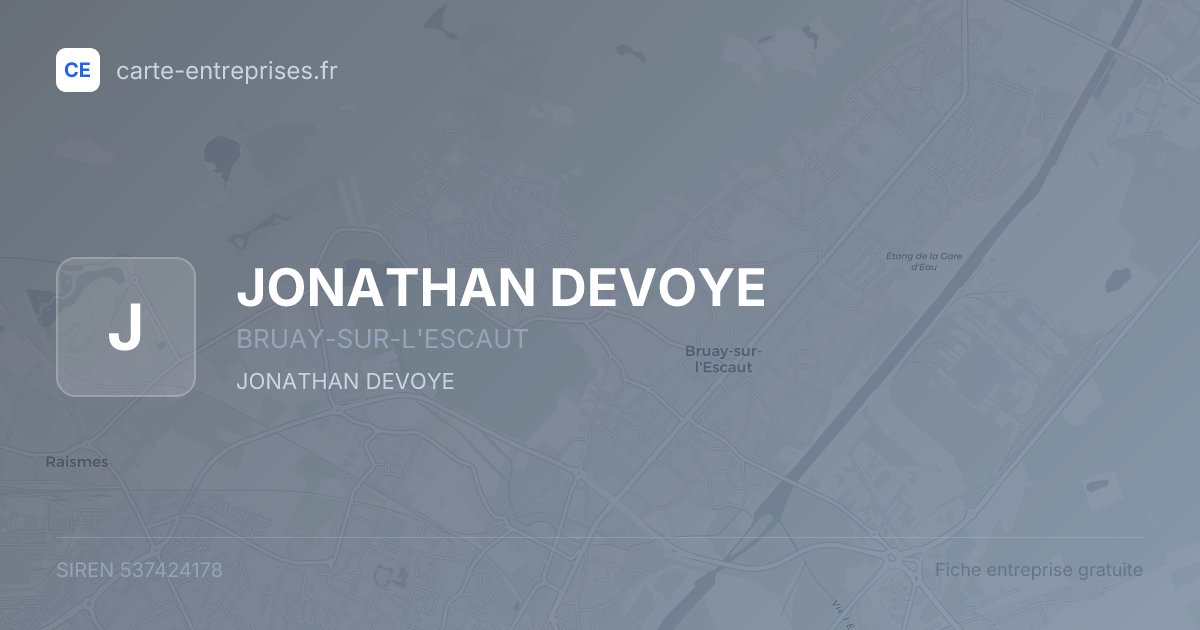 JONATHAN DEVOYE — 537424178 — fiche entreprise