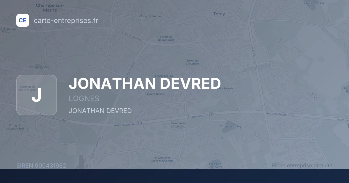 JONATHAN DEVRED — 900431982 — fiche entreprise
