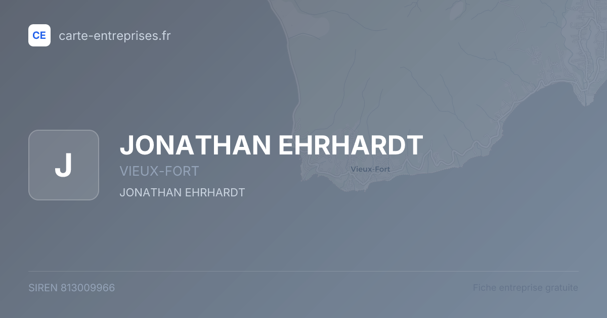 JONATHAN EHRHARDT — 813009966 — fiche entreprise