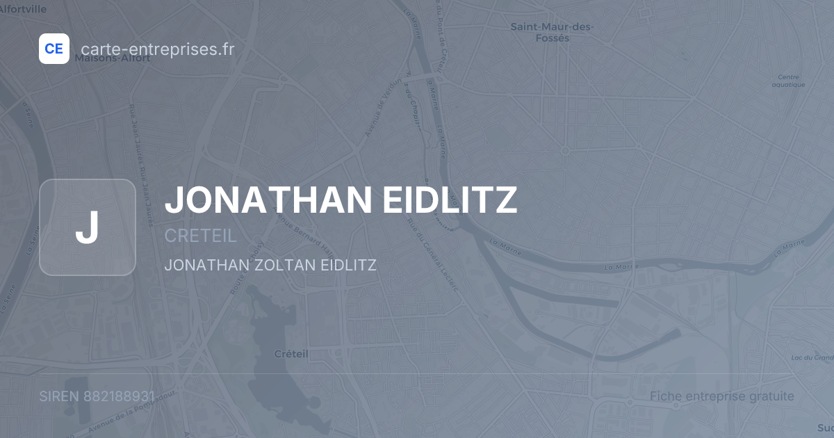 JONATHAN EIDLITZ — 882188931 — fiche entreprise