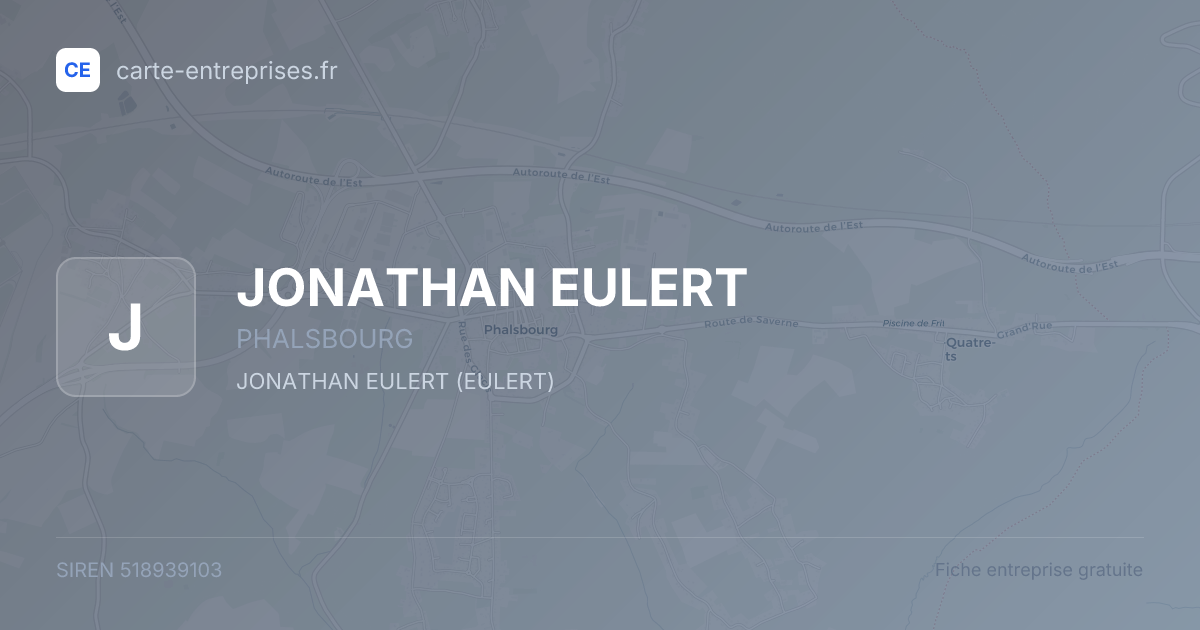 JONATHAN EULERT — 518939103 — fiche entreprise