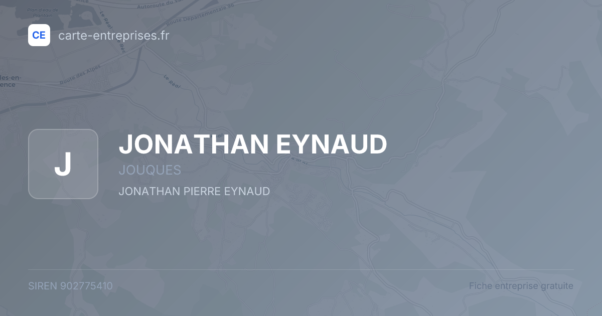 JONATHAN EYNAUD — 902775410 — fiche entreprise