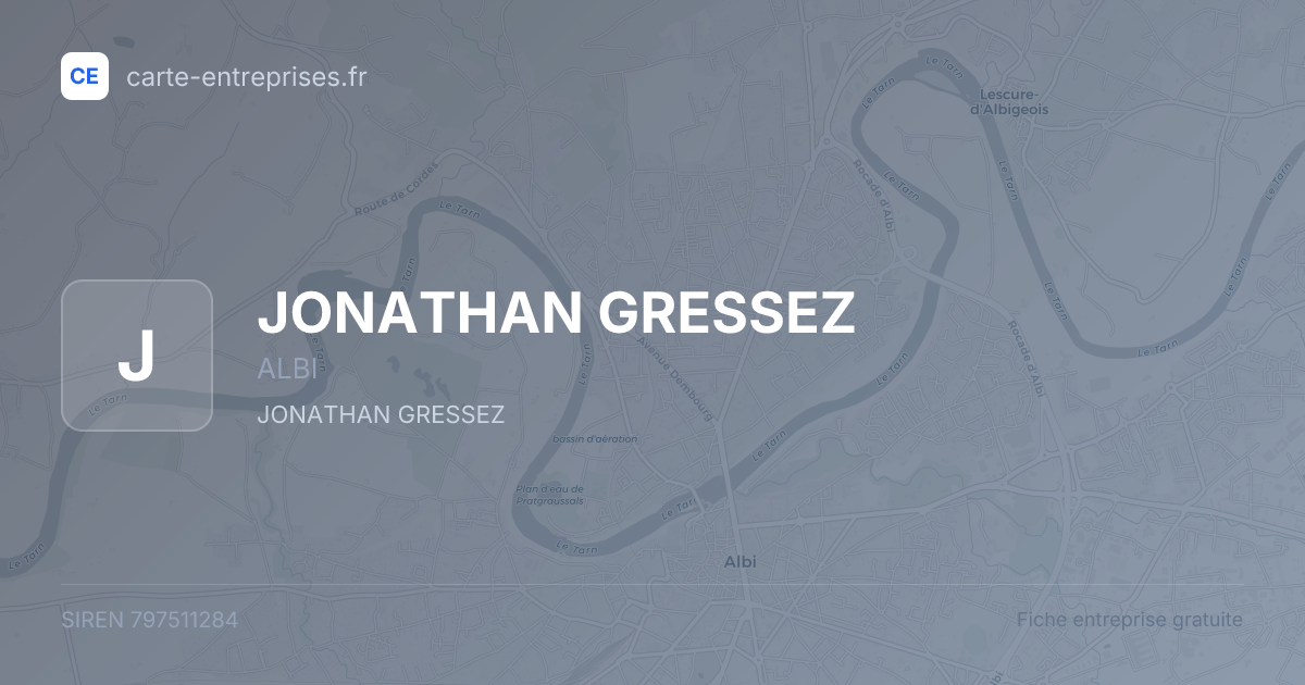 JONATHAN GRESSEZ — 797511284 — fiche entreprise