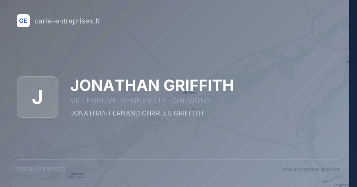 JONATHAN GRIFFITH — 511002073 — fiche entreprise
